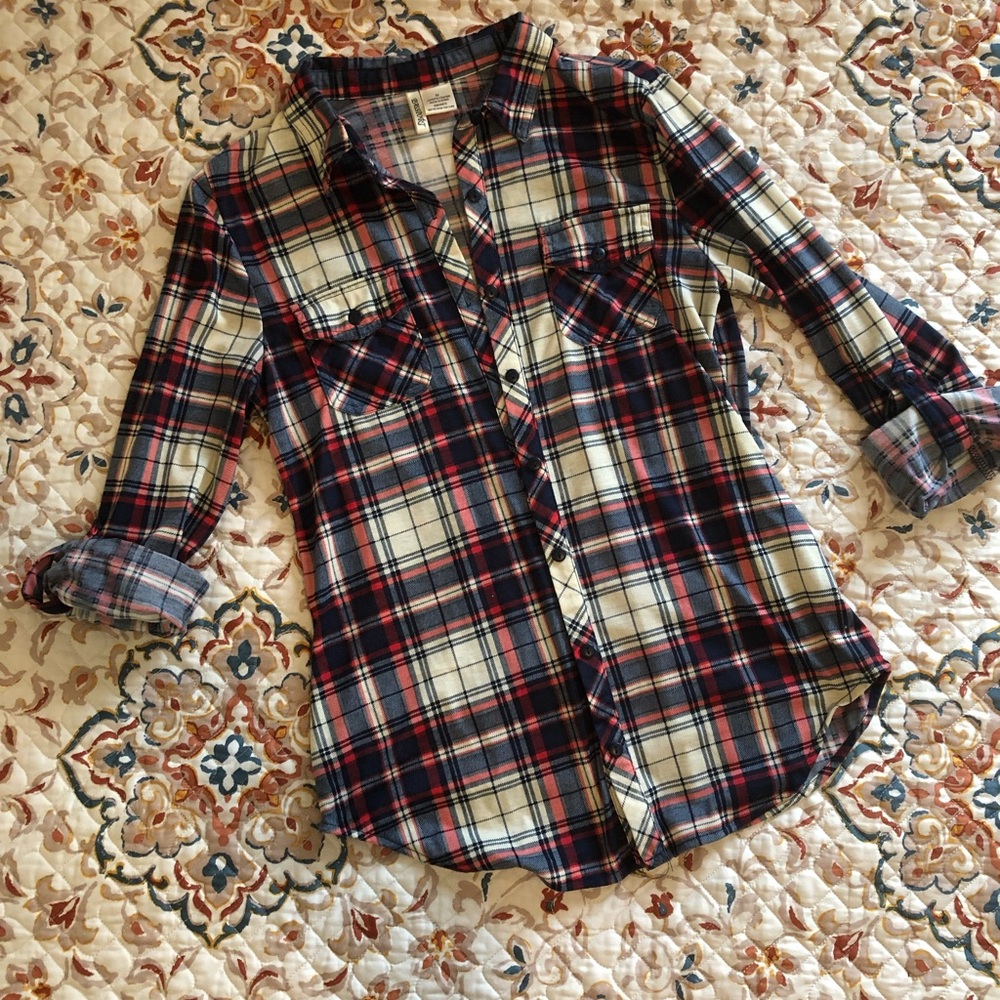 Flannel button up shirt